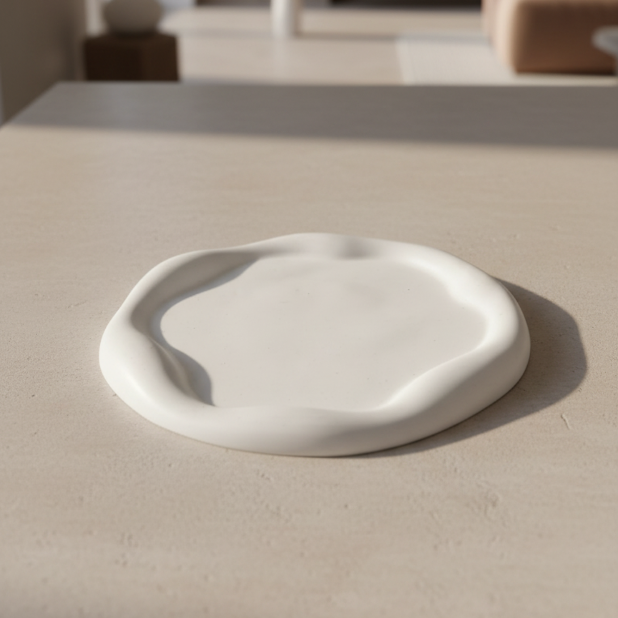 Wavy Tray in Minimal Style