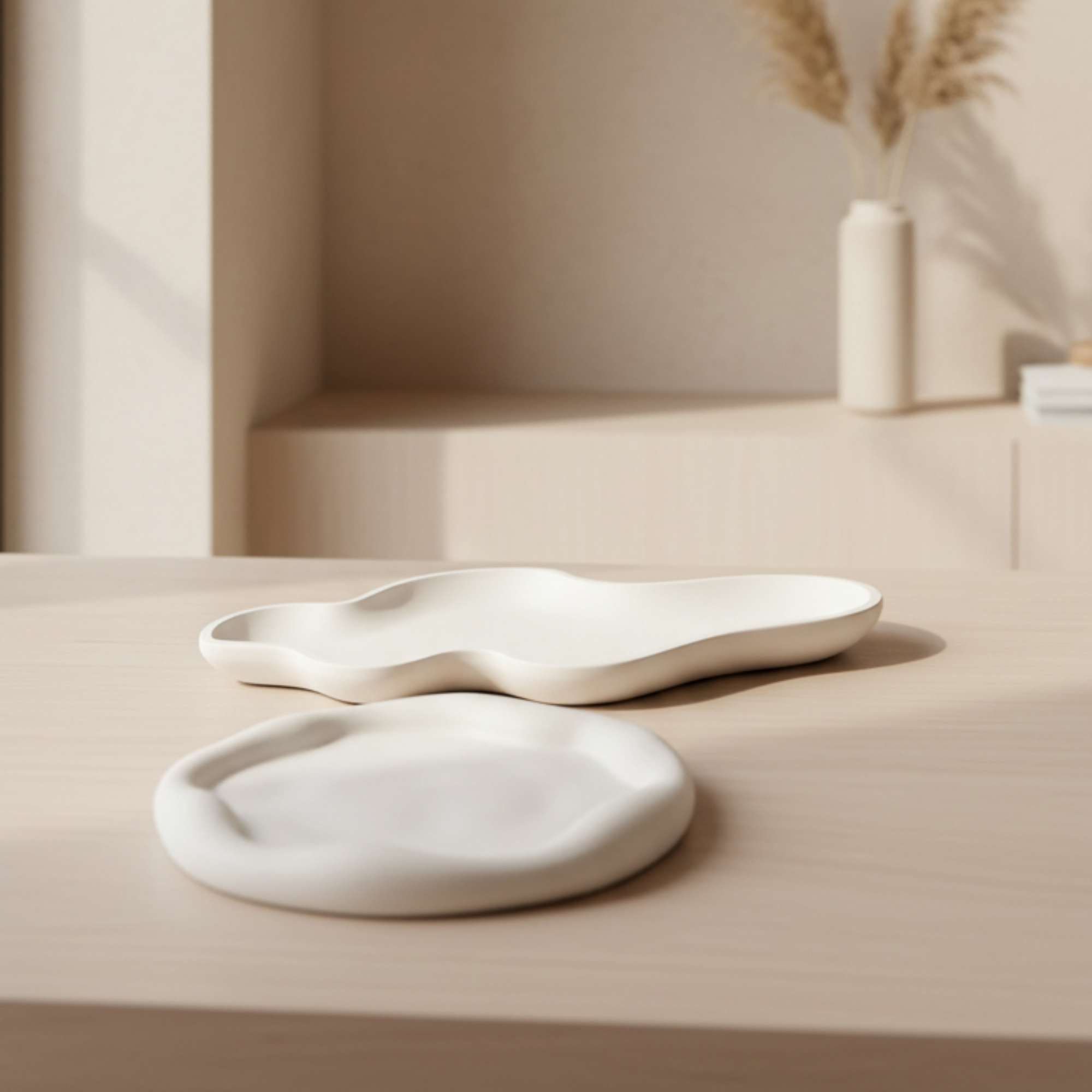 Wavy Tray in Minimal Style