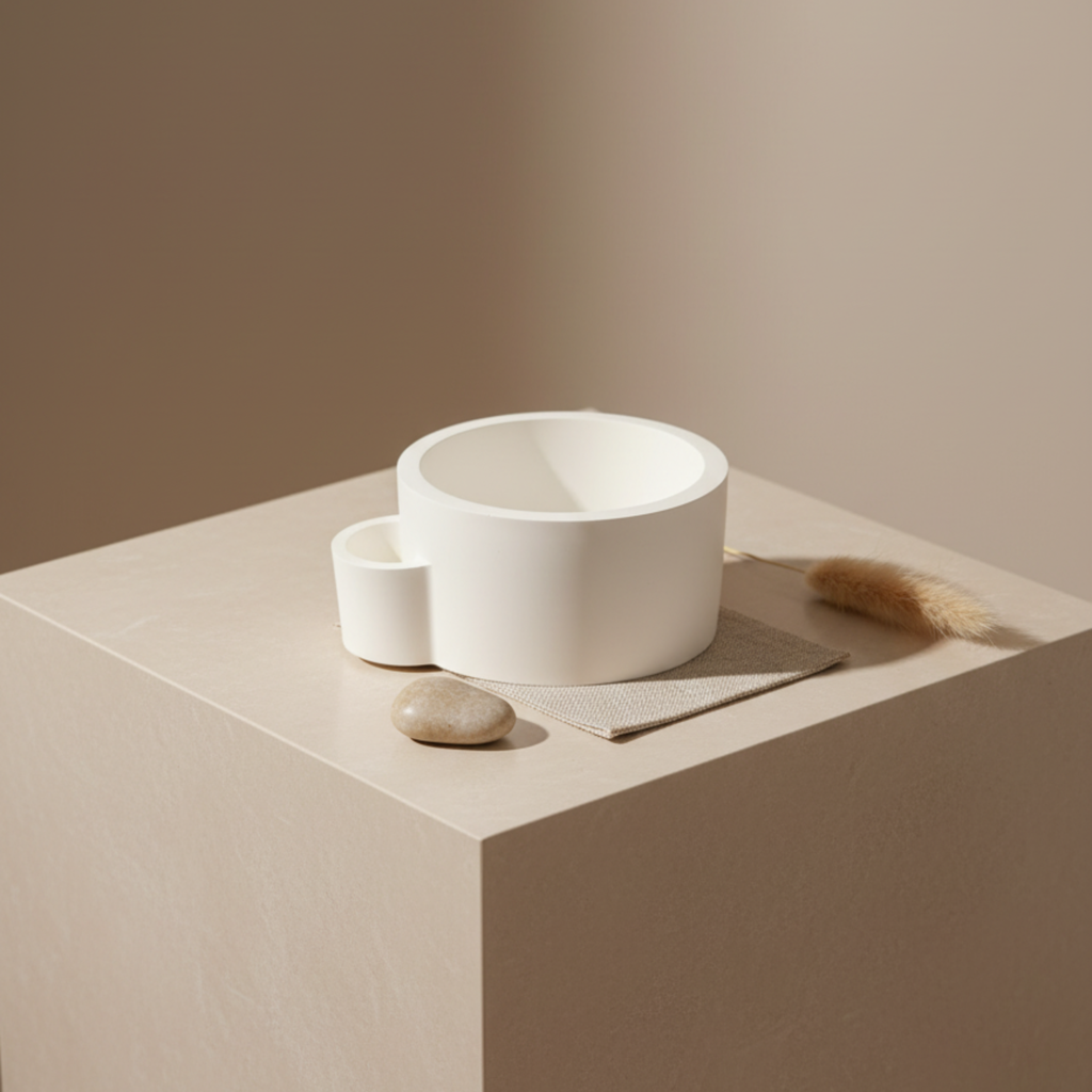 Minimal Bowl with Side Compartment