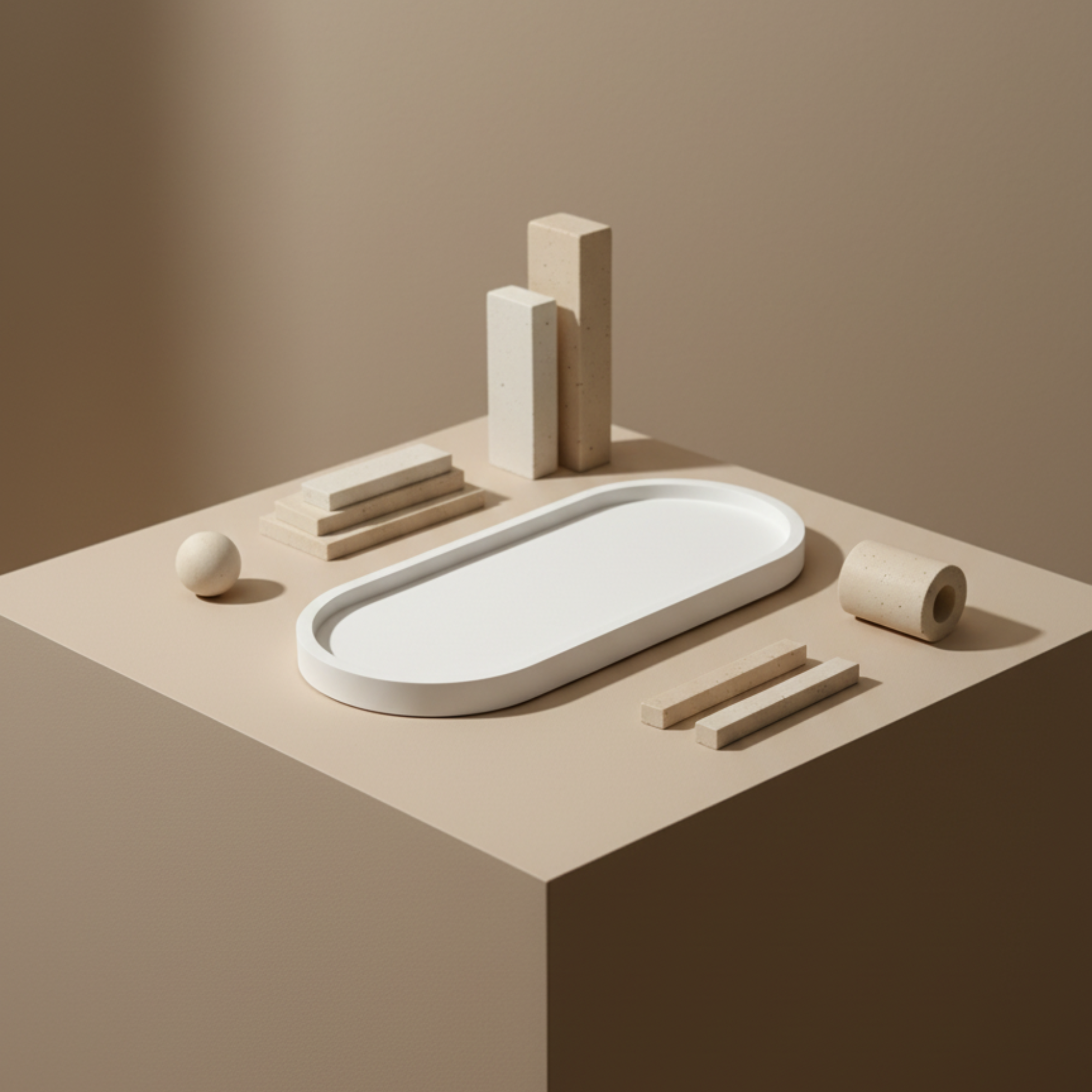 Minimal Oval Tray