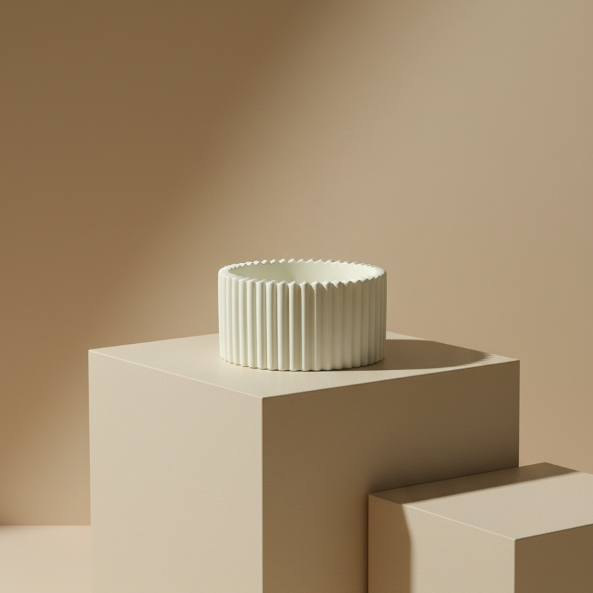 Minimal Ribbed Container